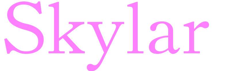 Skylar - girls name
