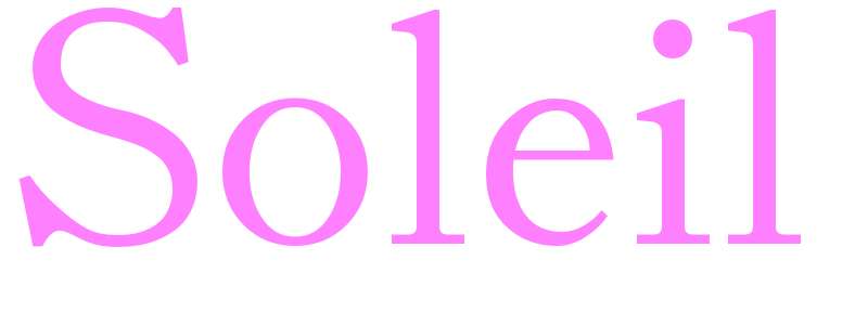 Soleil - girls name