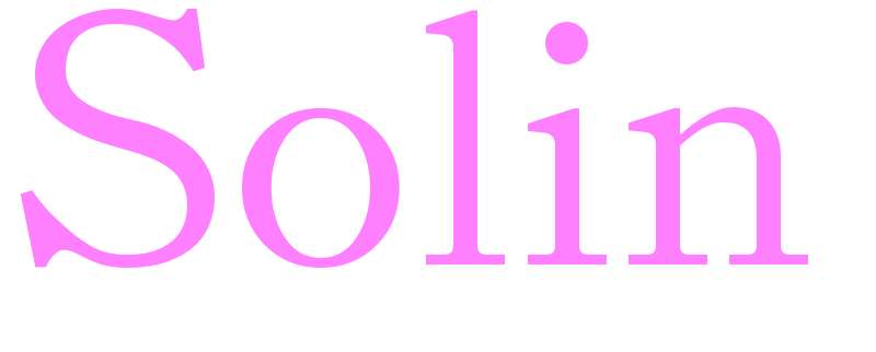 Solin - girls name