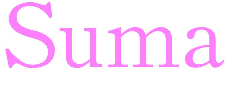 Suma - girls name