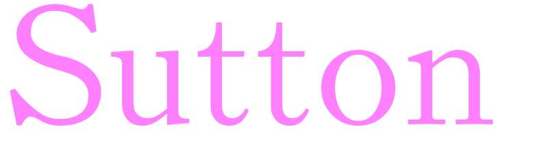 Sutton - girls name