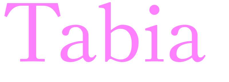Tabia - girls name