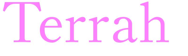 Terrah - girls name
