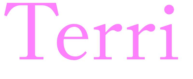 Terri - girls name