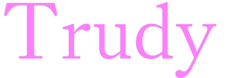 Trudy - girls name