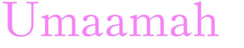 Umaamah - girls name