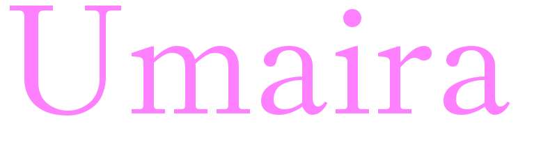 Umaira - girls name
