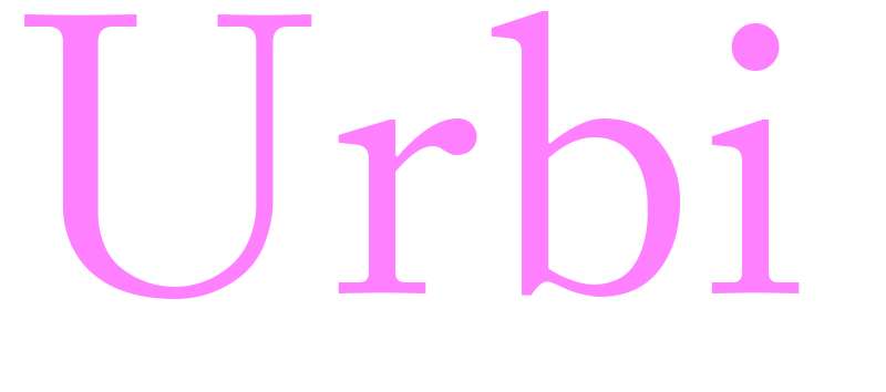 Urbi - girls name