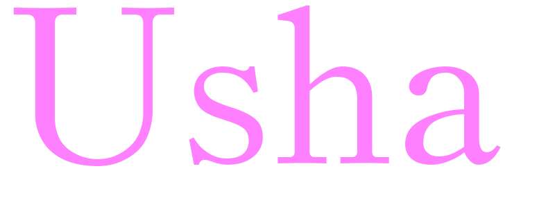 Usha - girls name