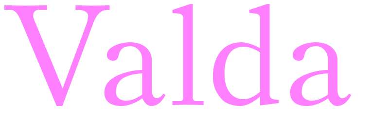 Valda - girls name