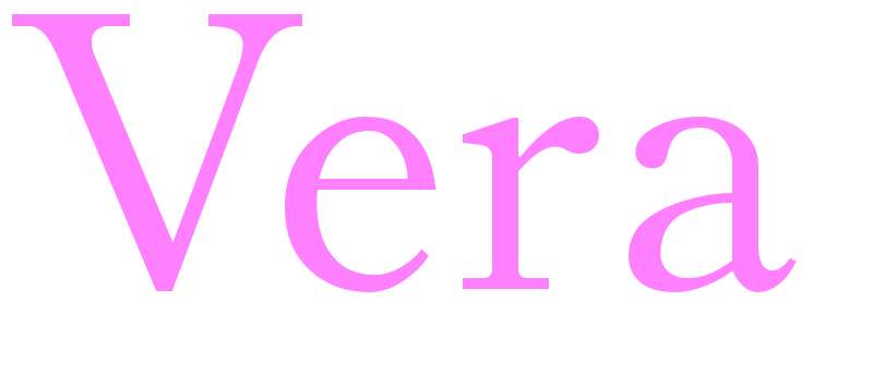 Vera - girls name