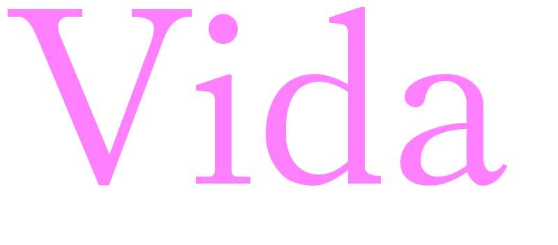 Vida - girls name
