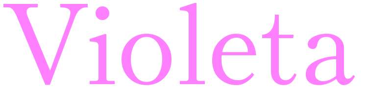 Violeta - girls name