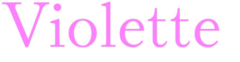 Violette - girls name