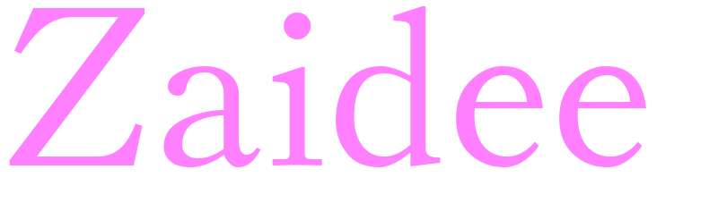 Zaidee - girls name