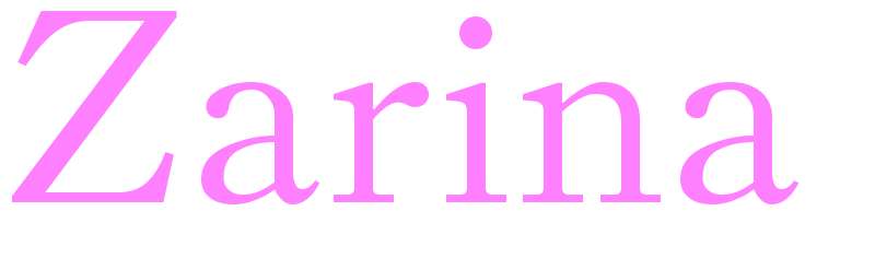 Zarina - girls name