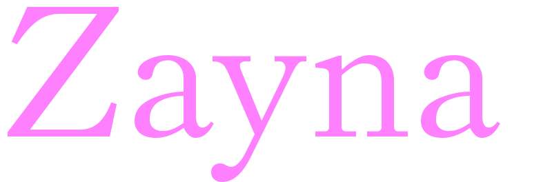 Zayna - girls name