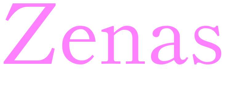 Zenas - girls name