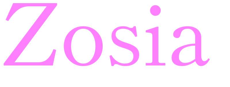 Zosia - girls name