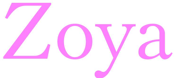 Zoya - girls name