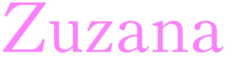 Zuzana - girls name