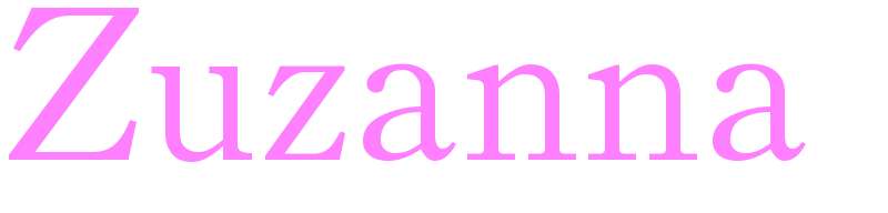 Zuzanna - girls name
